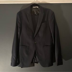 Zara Mens Dark Navy Suit Set
